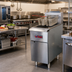 Thumbnail image #2 for IKON Cooking IGF-75/80-NG Natural Gas Tube Fryer, 75-80 lb Capacity, Millivolt Controls