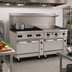 Thumbnail image #2 for Vulcan Endurance 72-Inch Gas Restaurant Range with 6 Open Burners, 36-Inch Griddle, and 2 Convection Oven Bases