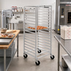Thumbnail image #2 for Channel Manufacturing 553A Mobile Aluminum Donut Screen Rack, 15-Screen Capacity, for 23 x 33-Inch Screens