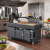 Thumbnail image #2 for Cambro CamKiosk® 4-Pan-Well Mobile Food Cart, No Roof, Granite Gray