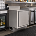 Thumbnail image #3 for BK Resources Call Series 24 x 21 Inch Flat Top Underbar Cabinet with Pedestal Base, Stainless Steel