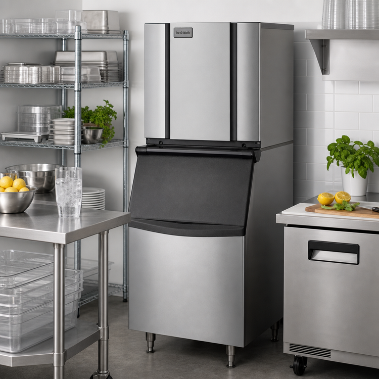 Product image #3 for Ice-O-Matic Elevation Series Modular Cube Ice Maker, Air-Cooled, Remote Condenser, 906 lb/Day, Full-Size Cubes