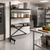 Thumbnail image #2 for Metro SmartLever 76-3/8 Inch High Add-On Cantilevered Shelving Kit for 48 x 18 Inch Shelves