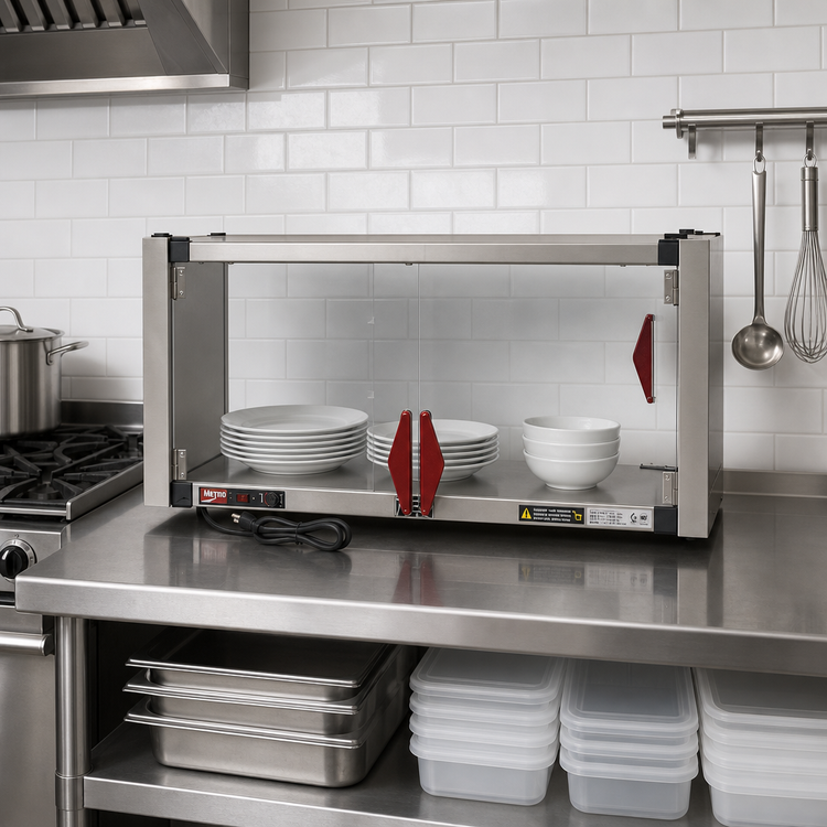 Product image #3 for Metro Super Erecta Hot Enclosed Countertop Heated Shelf Kit, 36 In. W x 14 In. D, 120V, 400W