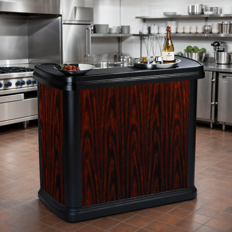 Product image #3 for Maximizer 56-Inch Portable Bar with 15-Gallon Ice Bin and Cherrywood Finish