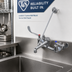 Thumbnail image #2 for T&S Brass B-0658 8-Inch Centers Wall Mount Service Sink Faucet with Vacuum Breaker Nozzle and Pail Hook