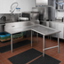 Thumbnail image #2 for John Boos Pro-Bowl L-Shaped Island Clean Dishtable, Left-to-Right, 60