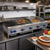 Thumbnail image #2 for Comstock-Castle 60-Inch Countertop Gas Hotplate, Griddle, and Radiant Char-Broiler Combination