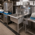 Thumbnail image #2 for BK Resources 60-Inch Straight Stainless Steel Soiled Dish Table with Right-to-Left Operation and 20 x 20 x 8 Sink Bowl