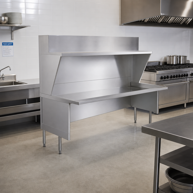 Product image #2 for La Rosa Open Front Stainless Steel Equipment Stand (Modular Enclosure), 54 x 30 Inch