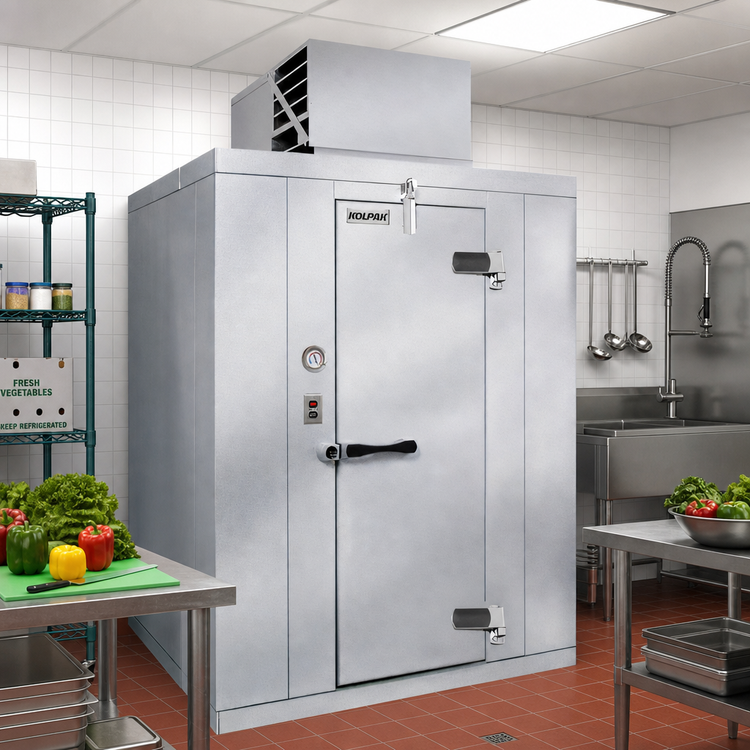 Product image #2 for Kolpak Polar-Pak 12' x 8' Indoor Walk-In Cooler with Floor and Top-Mounted Self-Contained Refrigeration