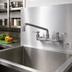 Thumbnail image #3 for Advance Tabco K-11 Lead-Free 8-Inch Center Backsplash-Mounted Faucet with 14-Inch Swing Spout