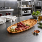 Thumbnail image #2 for American Metalcraft OWSP Oblong Olive Wood Serving Board, 12 x 4-1/2 x 1 Inch, Handle-Free Case of 12