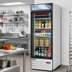 Thumbnail image #2 for Everest Refrigeration Reach-In Glass Door Merchandiser Refrigerator, 25 Cu. Ft., 1-Section, Bottom-Mount, White