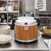 Thumbnail image #2 for Commercial Electric Rice Warmer, 30-Cup Capacity, Stainless Steel, Wood Grain Finish