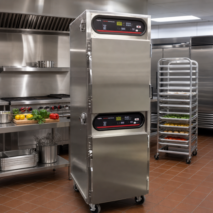 Product image #2 for Carter-Hoffmann CH1600U Full-Height Dual-Cavity Electric Cook & Hold Cabinet, 16 Pan Capacity