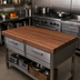 Thumbnail image #2 for Boos Block Full-Length Edge Grain American Black Walnut Kitchen Countertop, 36 x 27 x 3 Inches