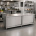 Thumbnail image #2 for John Boos Stainless Steel Enclosed Work Table with Sliding Doors, 96