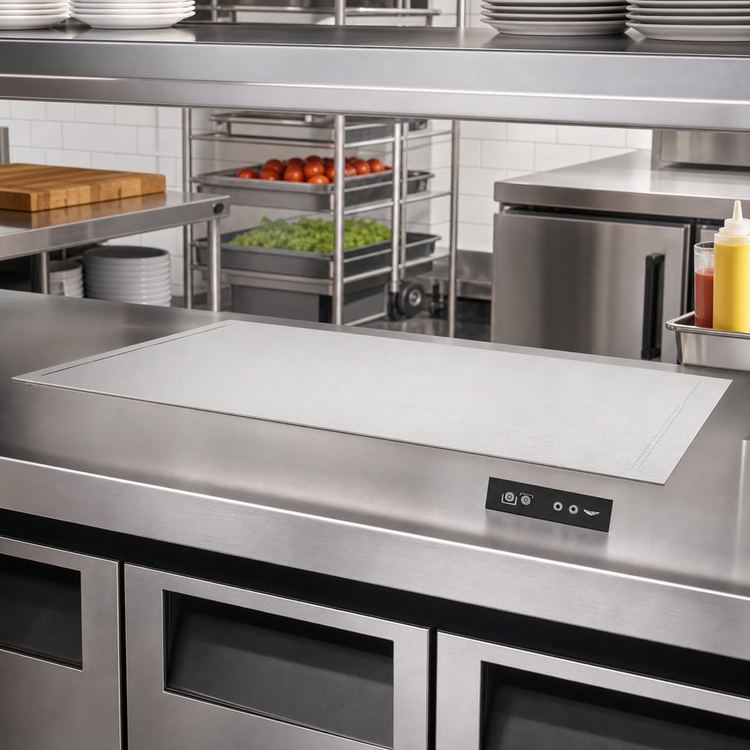 Product image #2 for Vollrath Flush Mount Drop-In Heated Warming Shelf, 50-Inch, Dual Zone, Stainless Steel, 120V