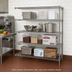 Thumbnail image #2 for Metro Super Erecta Brite Add-On Wire Shelving Unit, 42 x 21 x 63 Inches, 4 Shelves