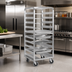Thumbnail image #2 for FWE Mobile Oval Tray Rack, Aluminum, 10-Tray Capacity
