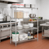 Thumbnail image #2 for Metro Super Adjustable Super Erecta Chrome-Plated 4-Shelf Wire Shelving Starter Unit, 42W x 21D x 63H