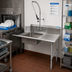 Thumbnail image #2 for 60-Inch Straight Soiled Dish Table with Right-to-Left Operation, 20 x 20 x 8-Inch Sink, and Galvanized Legs