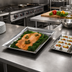 Thumbnail image #2 for American Metalcraft Hammered Stainless Steel Rectangular Serving Tray, 22 x 13 Inches