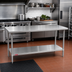 Thumbnail image #2 for Duke Manufacturing 108-Inch Stainless Steel Work Table with Undershelf, 24-Inch Deep, No Backsplash
