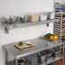 Thumbnail image #3 for Eagle Group Quik-Set 48-Inch x 18-Inch Louvered Shelf, 14 Gauge Galvanized Steel, Gray Epoxy Finish