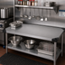 Thumbnail image #2 for Quantum 54-Inch W x 24-Inch D Solid Shelf, 304 Stainless Steel, Marine Edge