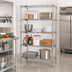 Thumbnail image #2 for Quantum Stationary Wire Shelving Starter Kit, 72 x 30 x 63 Inches, 4 Shelves, 304 Stainless Steel