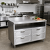 Thumbnail image #2 for La Rosa 84-Inch x 28-Inch Dry-Drawer Utility Stand Base with 4 Drawers