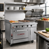 Thumbnail image #2 for Southbend Platinum 48-Inch Heavy Duty Gas Sectional Range with Full-Width Manual Griddle, Standard Oven, and 12-Inch Cabinet Section