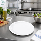 Thumbnail image #2 for CFS Brands Sierrus™ 3300602 7-1/4-Inch White Melamine Narrow Rim Salad Plate Case of 48