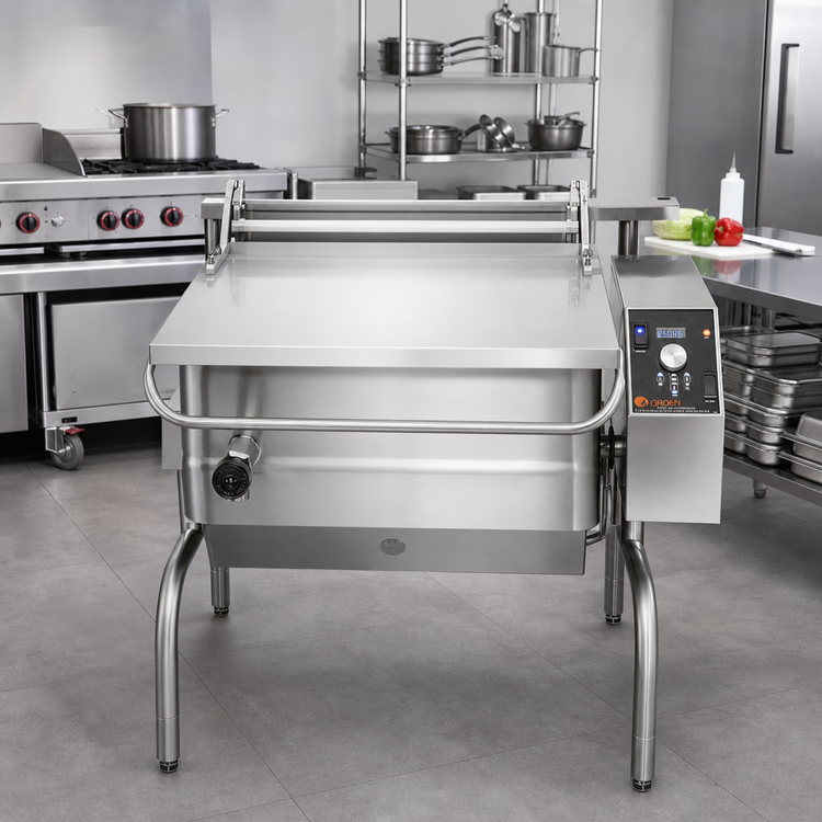 Product image #2 for Groen 30-Gallon Gas Power Tilting Braising Pan with Advanced Digital Controls