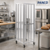 Thumbnail image #2 for Panco Full-Height Mobile Side-Loading Wire Pan Rack for 36 Full-Size Pans