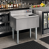 Thumbnail image #2 for Eagle Group 2200 Series Underbar Ice Bin/Cocktail Unit with Sliding Cover, 36 Inch W x 24 Inch D, 201 lb. Capacity