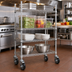 Thumbnail image #2 for Krowne Royal Series Universal Wire Shelving Caster Set, 5-Inch Swivel Locking Casters, 220 lb. Capacity Each