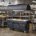 Thumbnail image #2 for CamKiosk® 6-Pan-Well Insulated Mobile Food Cart with Canopy