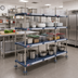 Thumbnail image #2 for Metro qwikTRAK HD High Density Track Shelving Stationary Intermediate Unit Kit with 74-Inch Stainless Steel Posts