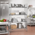 Thumbnail image #2 for Eagle Group Valu-Master Stationary 4-Tier Wire Shelving Starter Unit, 36 x 24 x 74 Inches, Pewter Gray Epoxy