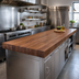 Thumbnail image #2 for Boos Block American Black Walnut Edge Grain Kitchen Countertop, 120-Inch x 30-Inch x 3-Inch, Penetrating Oil Finish