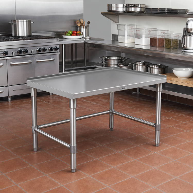 Product image #2 for John Boos 48" W x 30" D Stainless Steel Equipment Stand with 16-Gauge Type 300 Top