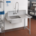 Thumbnail image #2 for John Boos Pro-Bowl Straight Soiled Dishtable with Pre-Rinse Sink Bowl, 48W x 30D, Right-to-Left Operation