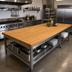 Thumbnail image #2 for Appalachian Red Oak Blended Edge Grain Island Countertop, 144
