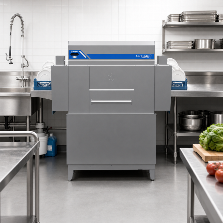 Product image #2 for Insinger Admiral 44 Single Tank High-Temp Rack Conveyor Dishwasher