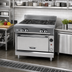 Thumbnail image #2 for V Series 36-Inch Heavy Duty Gas Charbroiler Range with Standard Oven Base