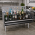 Thumbnail image #2 for Glastender Free-Standing Stainless Steel Underbar Liquor Steps, 42-Inch W x 24-Inch D, 4-Step