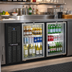 Thumbnail image #2 for Continental Refrigerator BB59SNGDPT Shallow Depth Pass-Thru Back Bar Cooler with Glass Doors